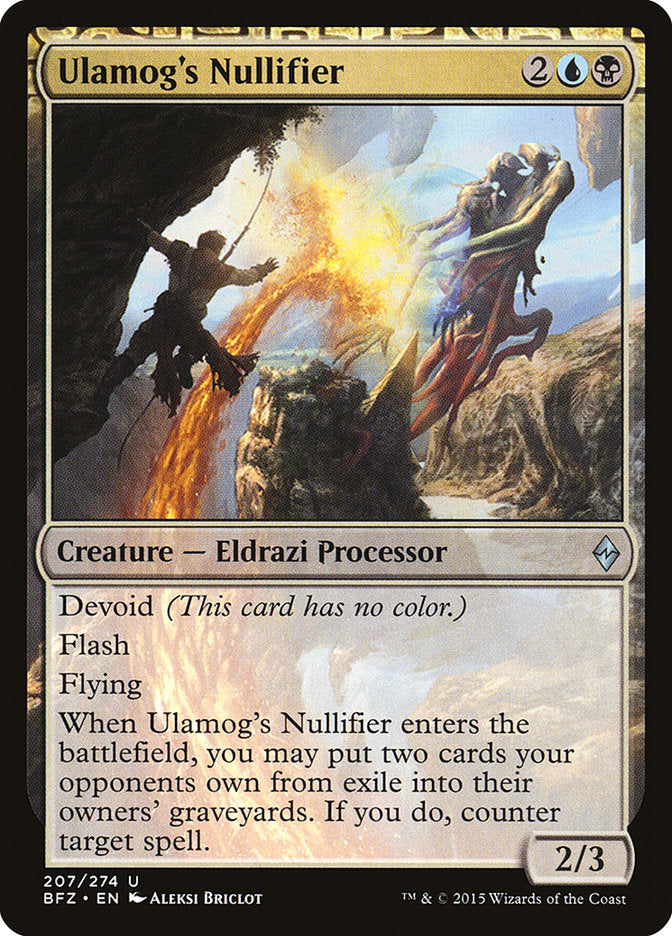 Ulamog's Nullifier [Battle for Zendikar] | D20 Games