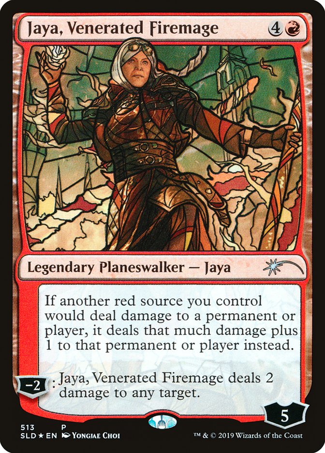 Jaya, Venerated Firemage (Stained Glass) [Secret Lair Drop Promos] | D20 Games