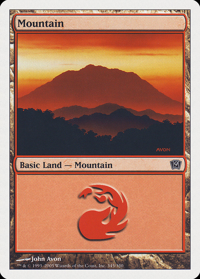 Mountain (345) [Ninth Edition] | D20 Games