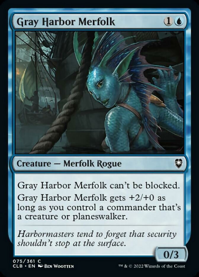 Gray Harbor Merfolk [Commander Legends: Battle for Baldur's Gate] | D20 Games