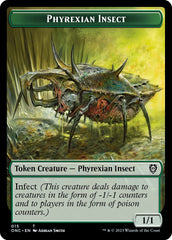 Phyrexian Mite // Phyrexian Insect Double-Sided Token [Phyrexia: All Will Be One Commander Tokens] | D20 Games