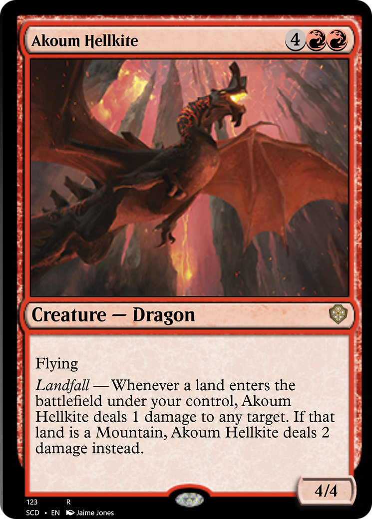 Akoum Hellkite [Starter Commander Decks] | D20 Games