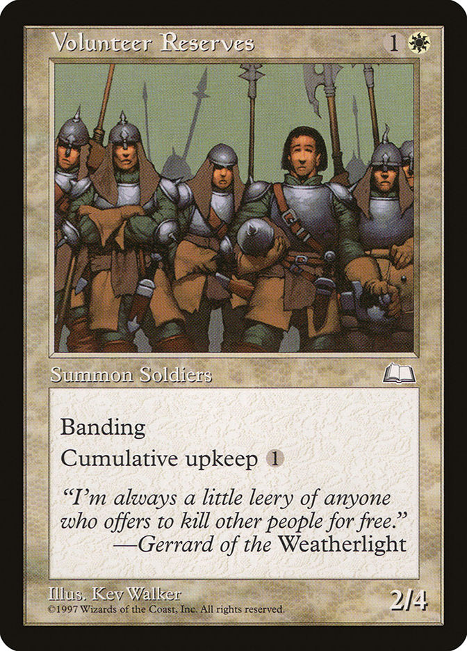 Volunteer Reserves [Weatherlight] | D20 Games