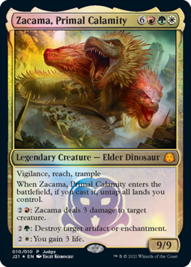 Zacama, Primal Calamity [Judge Gift Cards 2021] | D20 Games