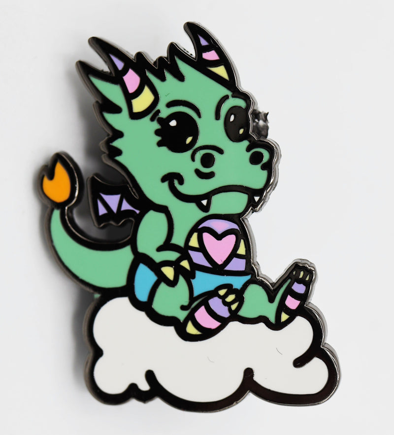 Baby Monster Pin: Dragon Enamel Pin Foam Brain Games