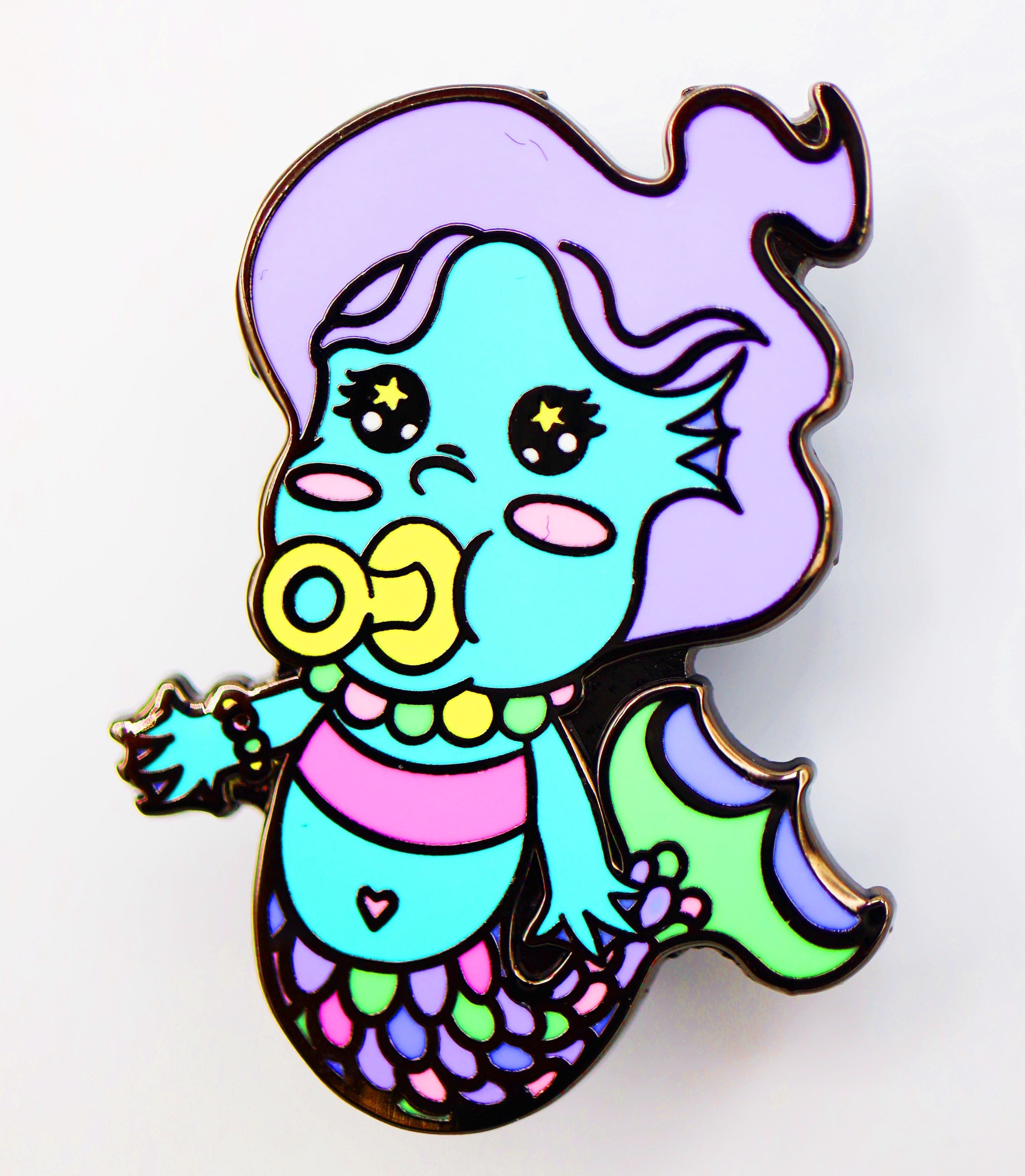 Baby Monster Pin: Merfolk Enamel Pin Foam Brain Games | D20 Games