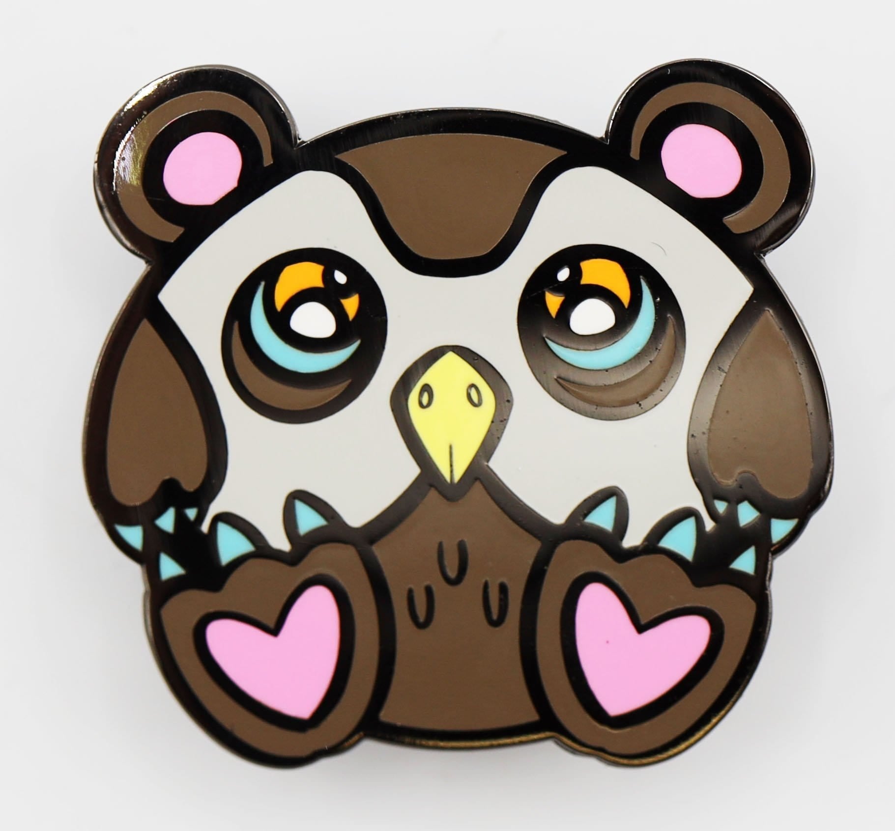 Baby Monster Pin: Owl Bear Enamel Pin Foam Brain Games | D20 Games