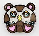 Baby Monster Pin: Owl Bear Enamel Pin Foam Brain Games