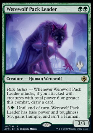 Werewolf Pack Leader (Promo Pack) [Dungeons & Dragons: Adventures in the Forgotten Realms Promos] | D20 Games