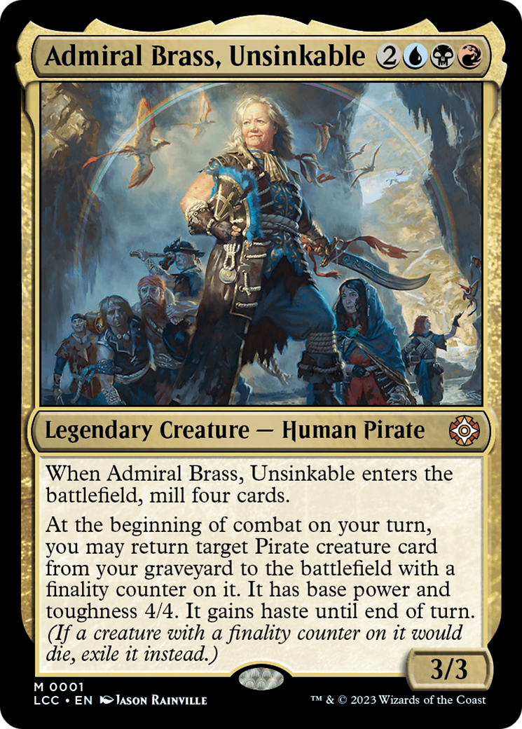 Admiral Brass, Unsinkable [The Lost Caverns of Ixalan Commander] | D20 Games