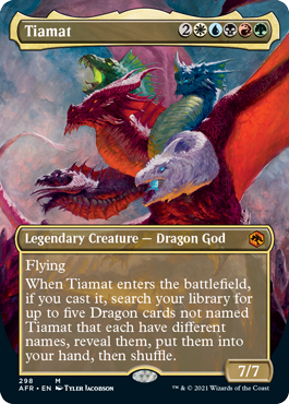 Tiamat (Extended) (Alternative art) [Dungeons & Dragons: Adventures in the Forgotten Realms] | D20 Games