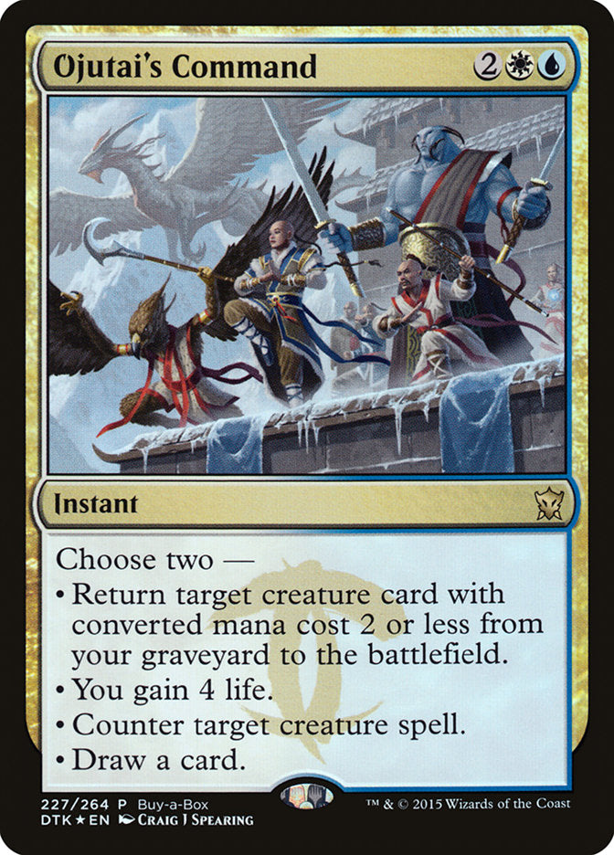 Ojutai's Command (Buy-A-Box) [Dragons of Tarkir Promos] | D20 Games