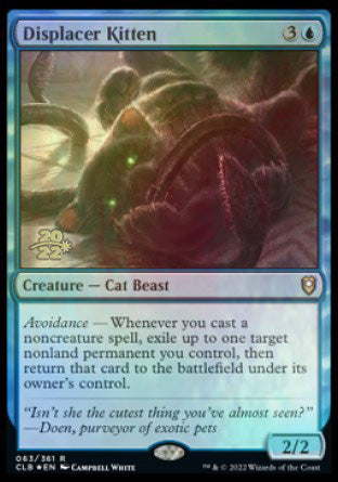 Displacer Kitten [Commander Legends: Battle for Baldur's Gate Prerelease Promos] | D20 Games