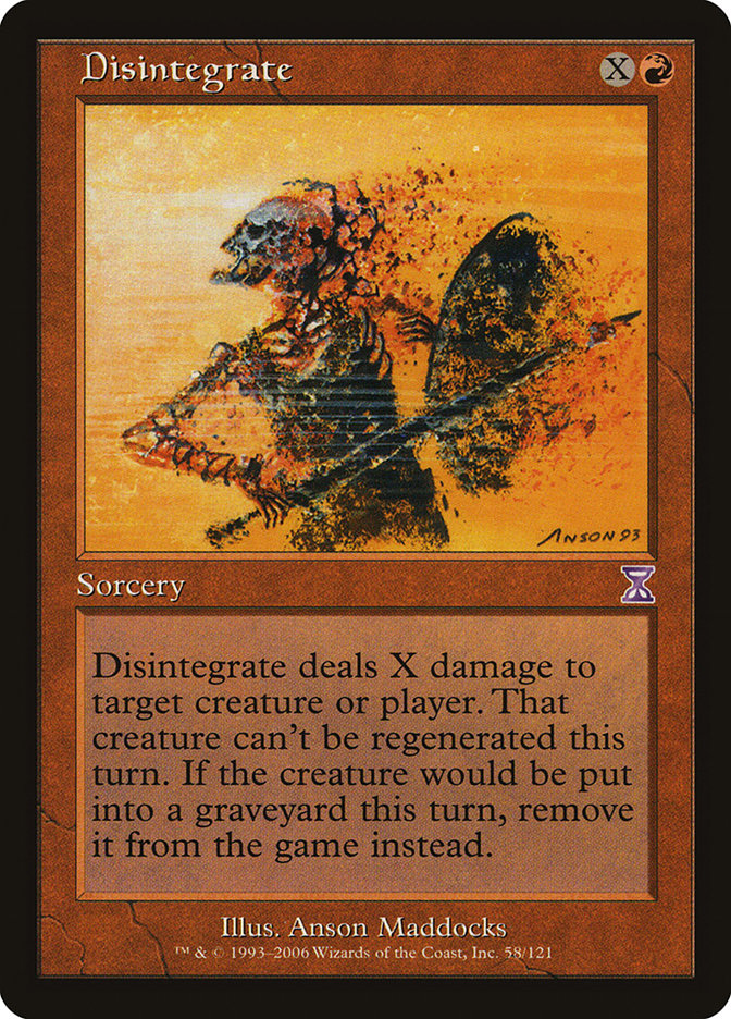 Disintegrate [Time Spiral Timeshifted] | D20 Games