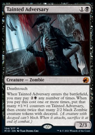 Tainted Adversary (Promo Pack) [Innistrad: Midnight Hunt Promos] | D20 Games