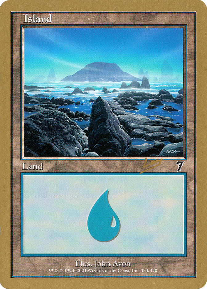 Island (rl334) (Raphael Levy) [World Championship Decks 2002] | D20 Games