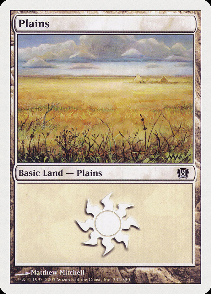 Plains (332) [Eighth Edition] | D20 Games