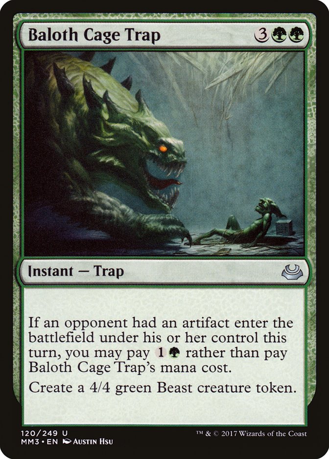 Baloth Cage Trap [Modern Masters 2017] | D20 Games
