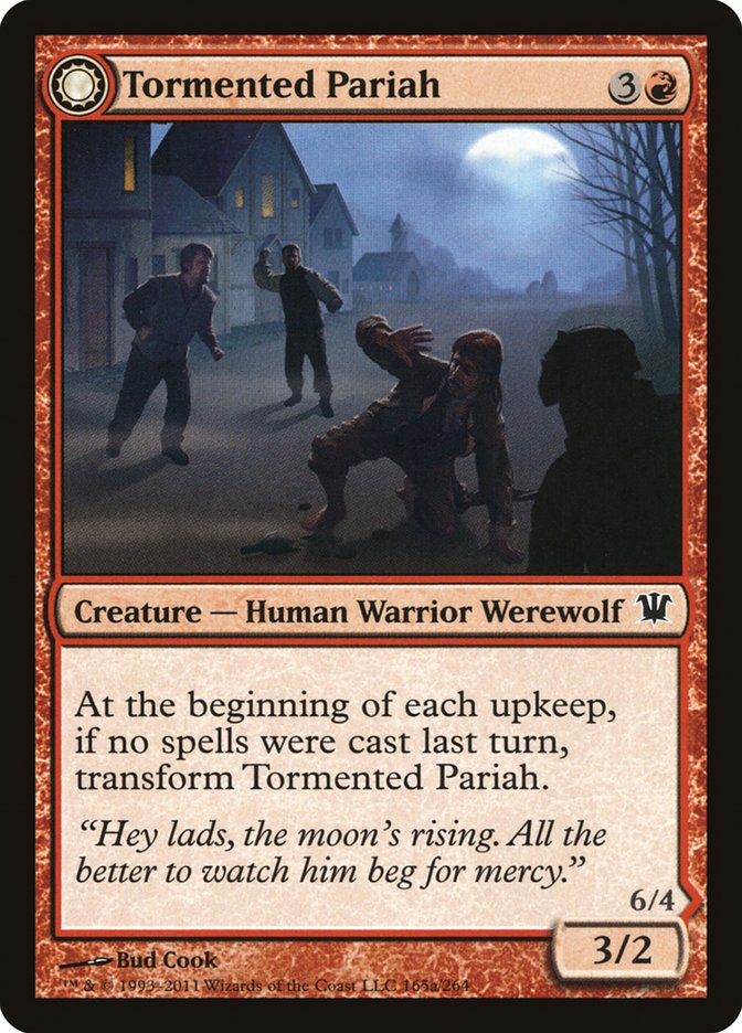 Tormented Pariah // Rampaging Werewolf [Innistrad] | D20 Games