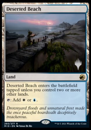 Deserted Beach (Promo Pack) [Innistrad: Midnight Hunt Promos] | D20 Games
