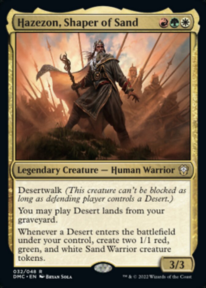 Hazezon, Shaper of Sand [Dominaria United Commander] | D20 Games