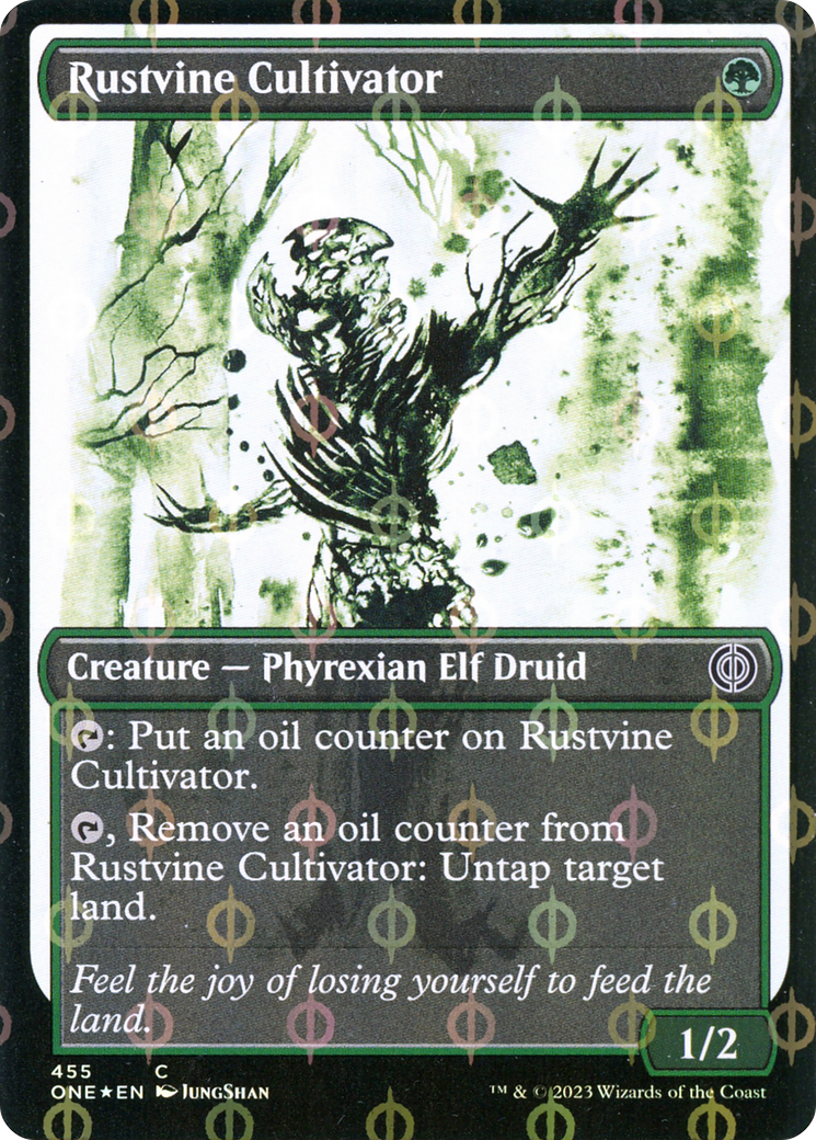 Rustvine Cultivator (Showcase Ichor Step-and-Compleat Foil) [Phyrexia: All Will Be One] | D20 Games