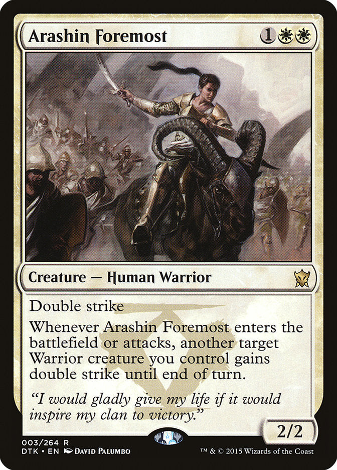 Arashin Foremost [Dragons of Tarkir] | D20 Games