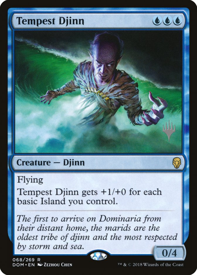 Tempest Djinn (Promo Pack) [Dominaria Promos] | D20 Games