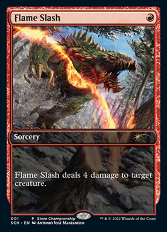 Flame Slash (Extended Art) [Store Championships 2022] | D20 Games
