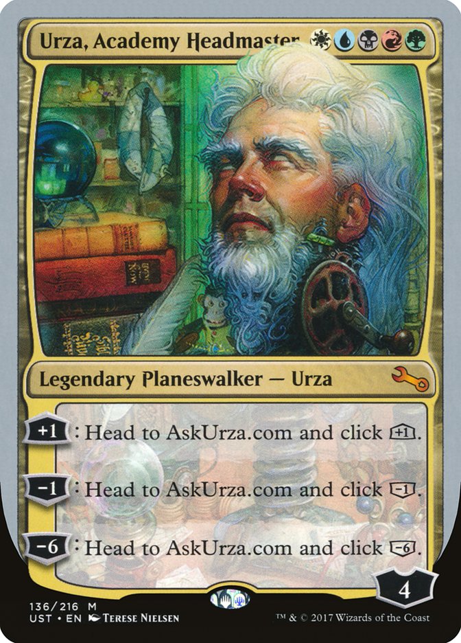 Urza, Academy Headmaster [Unstable] | D20 Games