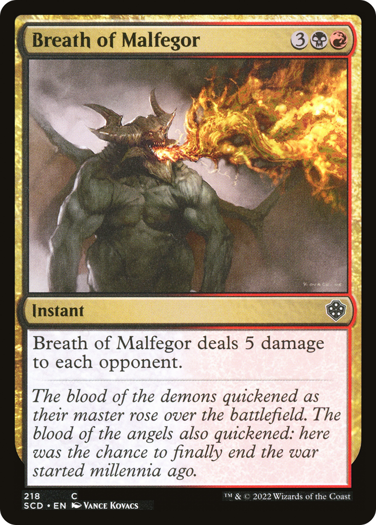 Breath of Malfegor [Starter Commander Decks] | D20 Games