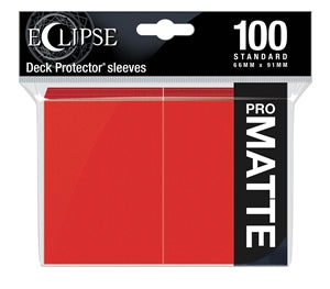 Eclipse Deck Protector Sleeves Matte: Apple Red | D20 Games