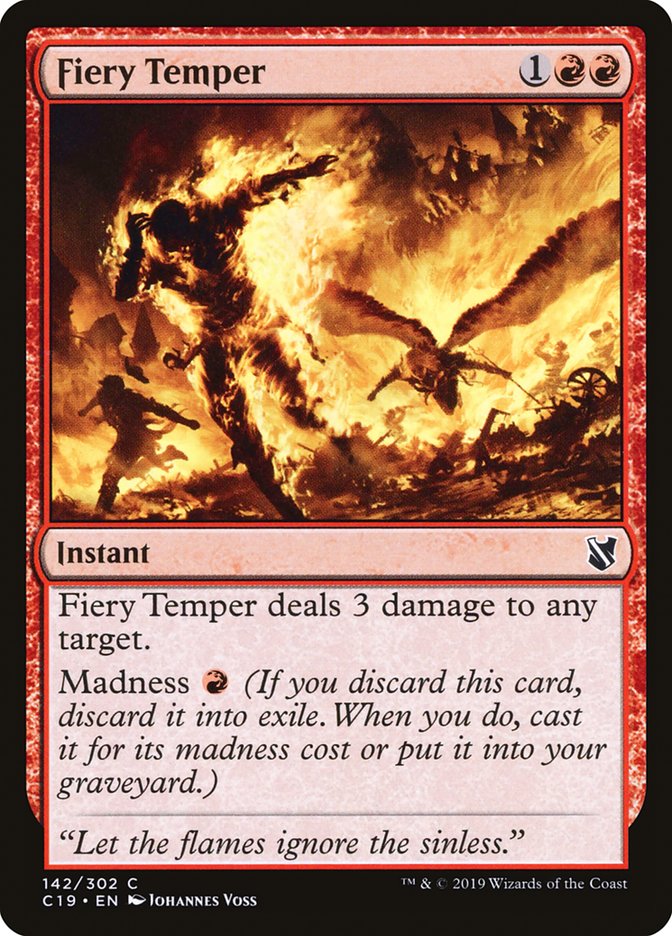 Fiery Temper [Commander 2019] | D20 Games