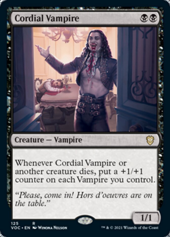 Cordial Vampire [Innistrad: Crimson Vow Commander] | D20 Games