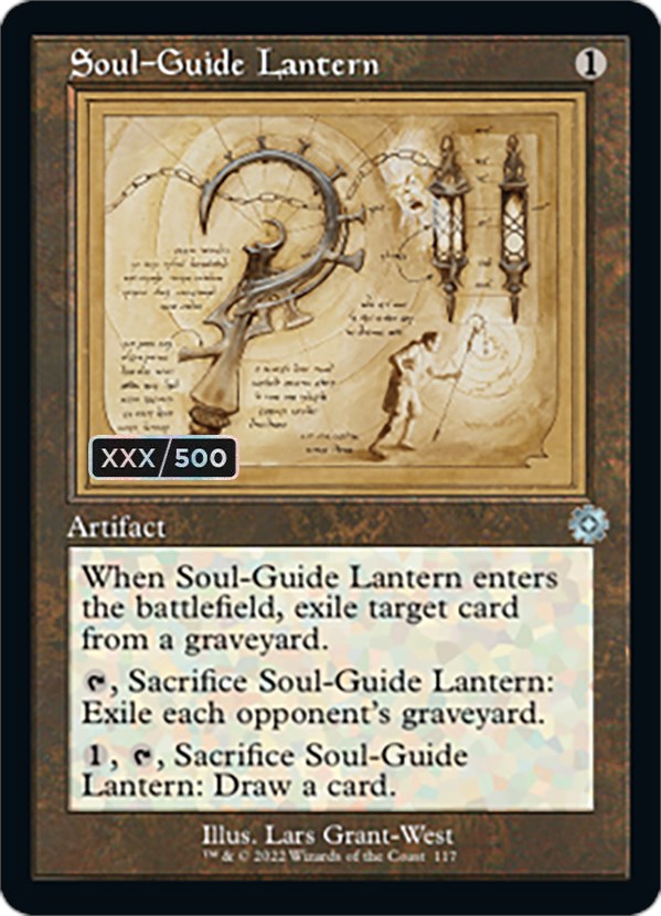 Soul-Guide Lantern (Retro Schematic) (Serial Numbered) [The Brothers' War Retro Artifacts] | D20 Games