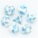 Blue Stone RPG Dice Set Plastic Dice Foam Brain Games