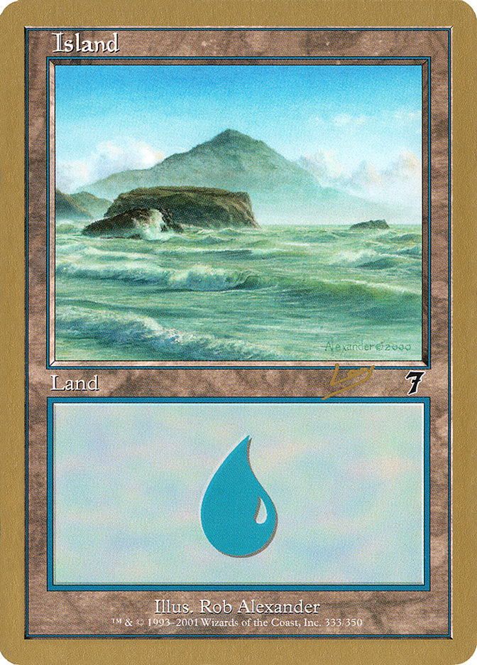 Island (333) (Raphael Levy) [World Championship Decks 2002] | D20 Games