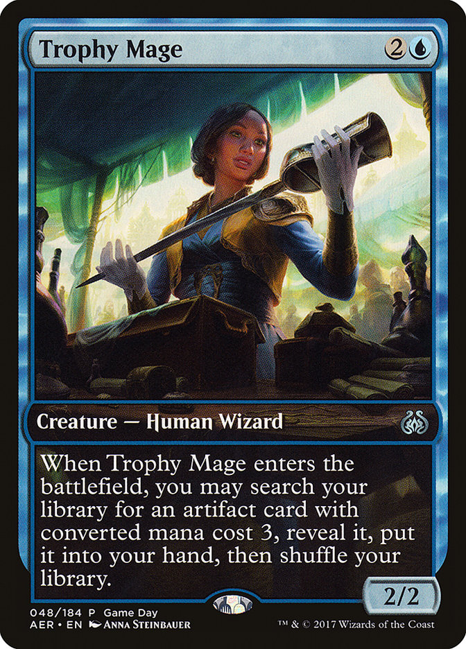 Trophy Mage (Game Day) [Aether Revolt Promos] | D20 Games