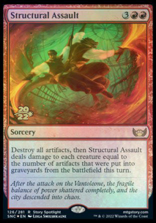 Structural Assault [Streets of New Capenna Prerelease Promos] | D20 Games