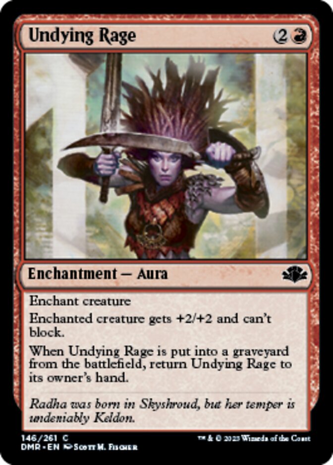 Undying Rage [Dominaria Remastered] | D20 Games