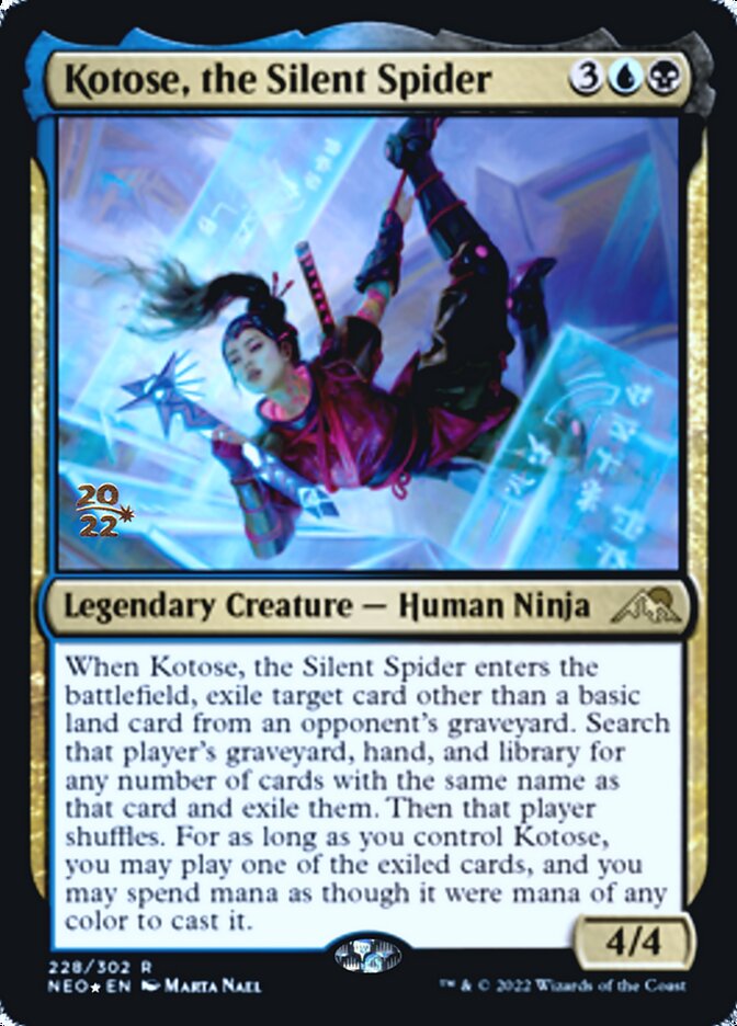 Kotose, the Silent Spider [Kamigawa: Neon Dynasty Prerelease Promos] | D20 Games
