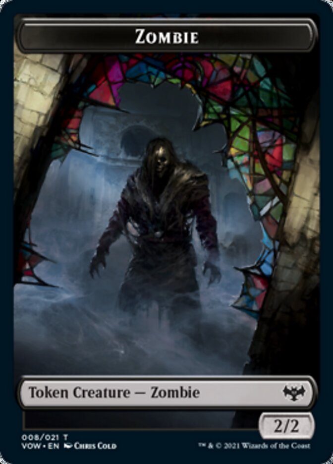 Zombie Token (008) [Innistrad: Crimson Vow Tokens] | D20 Games