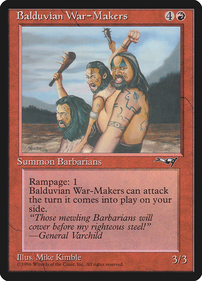 Balduvian War-Makers (Treeline Background) [Alliances] | D20 Games