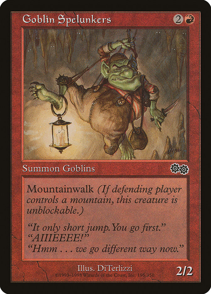 Goblin Spelunkers [Urza's Saga] | D20 Games