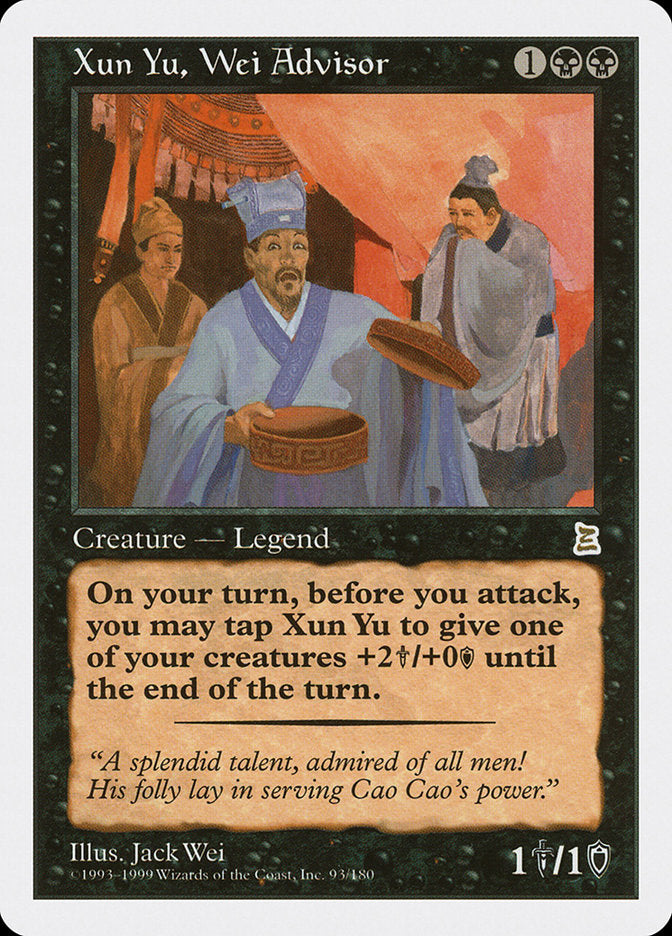 Xun Yu, Wei Advisor [Portal Three Kingdoms] | D20 Games