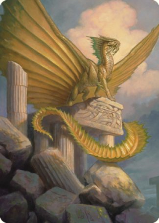 Ancient Gold Dragon Art Card (05) [Commander Legends: Battle for Baldur's Gate Art Series] | D20 Games