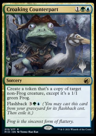 Croaking Counterpart (Promo Pack) [Innistrad: Midnight Hunt Promos] | D20 Games