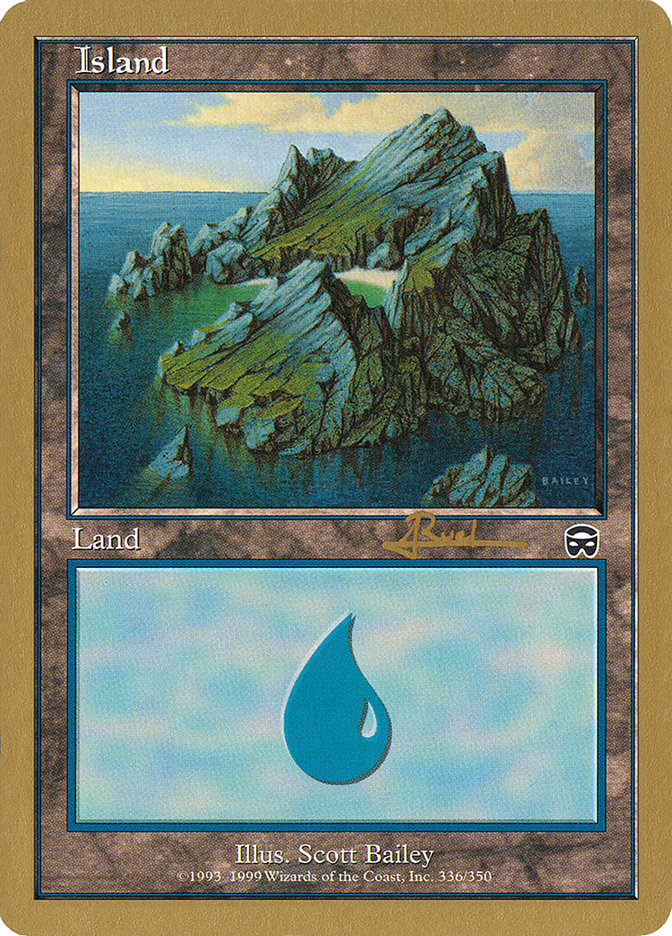 Island (ar336a) (Antoine Ruel) [World Championship Decks 2001] | D20 Games