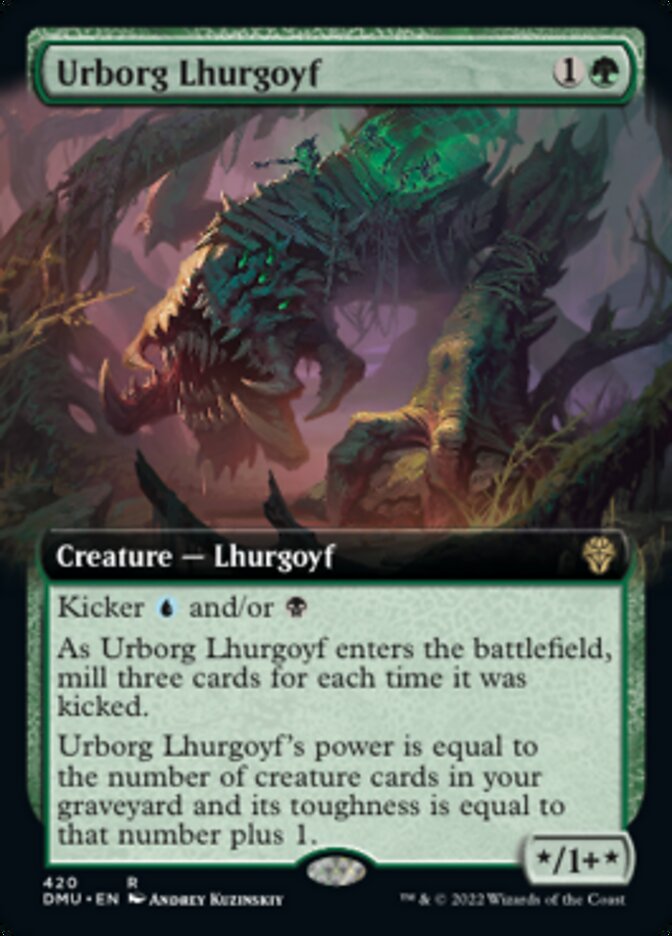 Urborg Lhurgoyf (Extended Art) [Dominaria United] | D20 Games