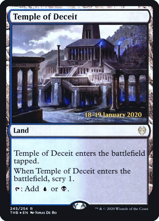 Temple of Deceit [Theros Beyond Death Prerelease Promos] | D20 Games